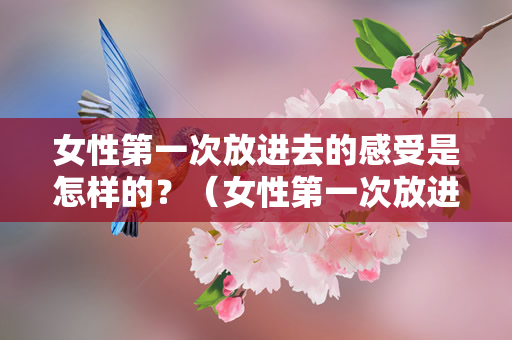 女性第一次放进去的感受是怎样的？（女性第一次放进去会有什么感受？）