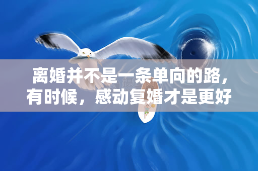 离婚并不是一条单向的路，有时候，感动复婚才是更好的选择！（离婚并不是一条单向的路，感动复婚才是更好的选择）