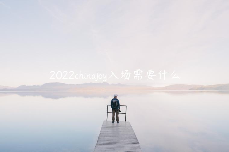 2022chinajoy入场需要什么