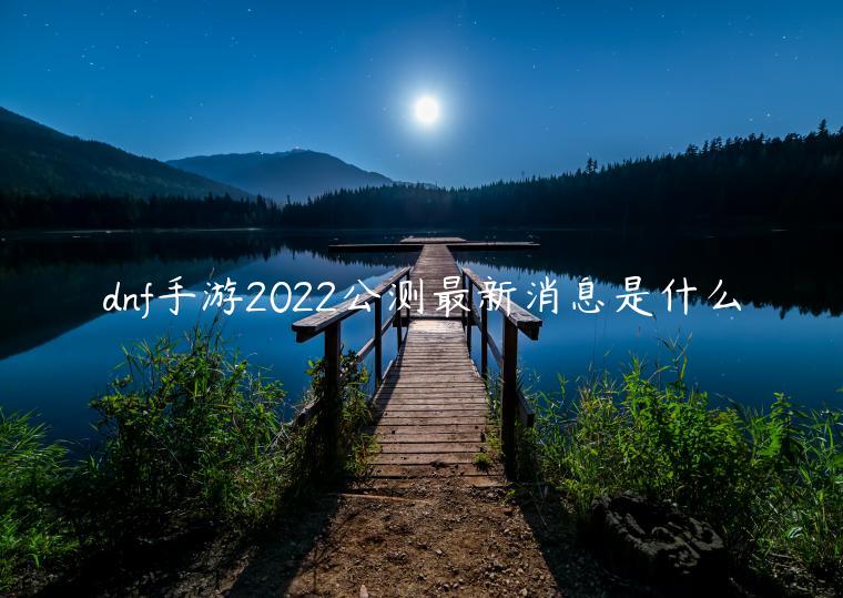 dnf手游2022公测最新消息是什么