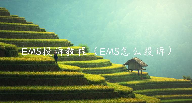 EMS投诉教程（EMS怎么投诉）