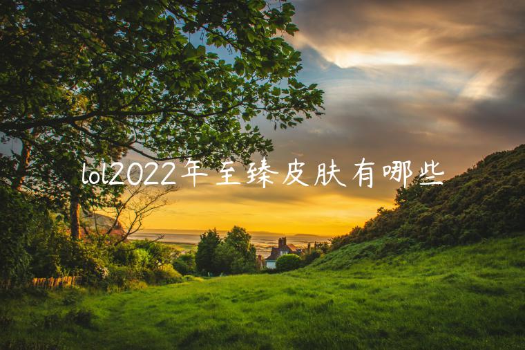 lol2022年至臻皮肤有哪些