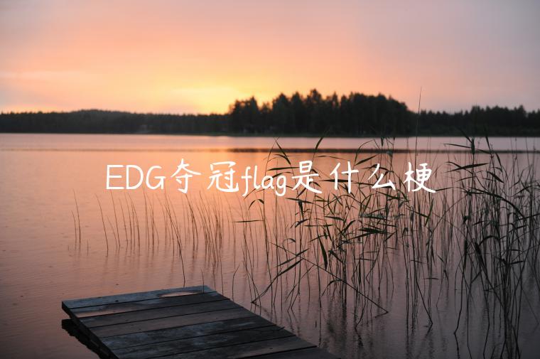 EDG夺冠flag是什么梗