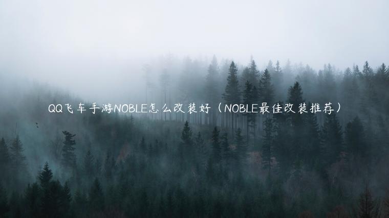 QQ飞车手游NOBLE怎么改装好（NOBLE最佳改装推荐）