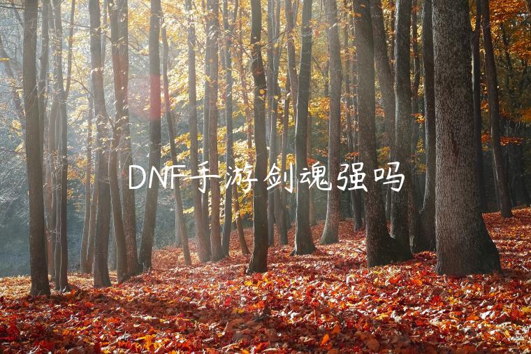 DNF手游剑魂强吗