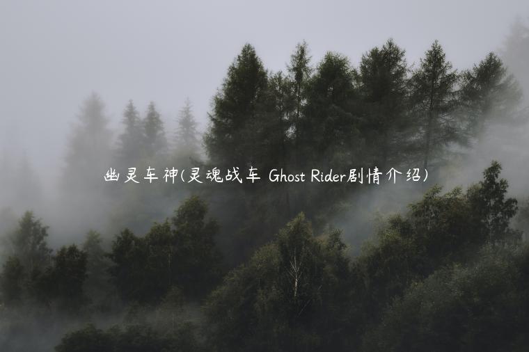 幽灵车神(灵魂战车 Ghost Rider剧情介绍)