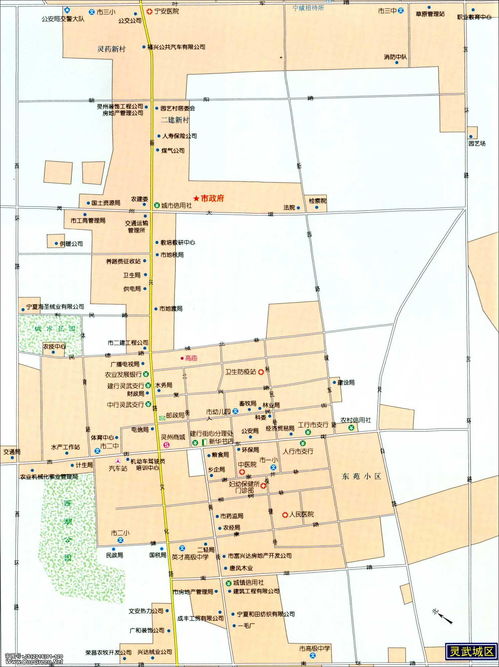 灵武市地图(宁夏银川灵武东高速到宁东北高速出口地图)